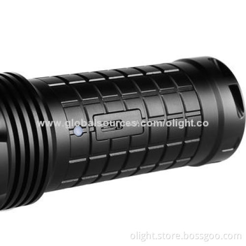Rechargeable Flashlight, SR52, Easy to Operate Switch, Micro USB Port on Side, 1,200lm Luminous Flux